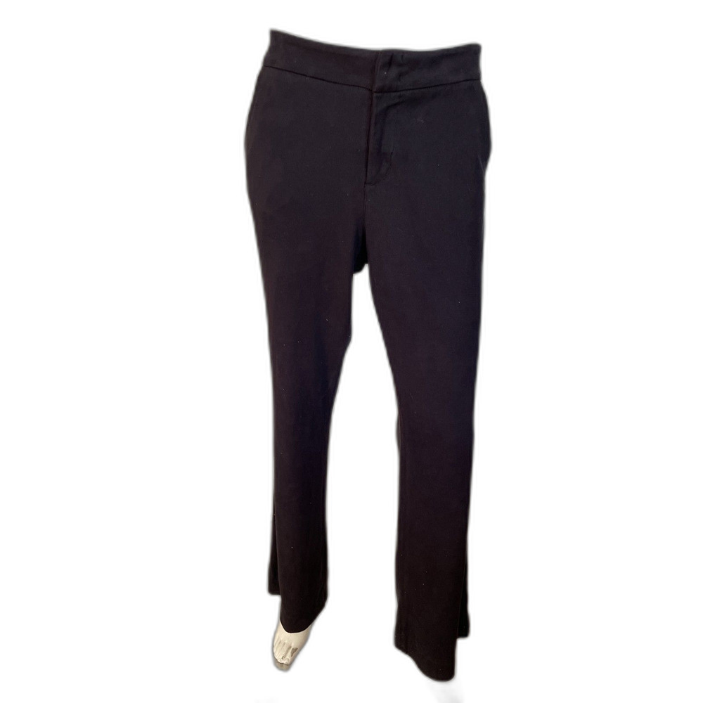 LEVEL 99 Black Faux Suede Wide Leg Pants, Size 29